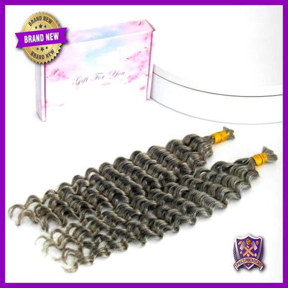 Human Hair Braiding Extensions 16 Inch Deep Wave 2 Bundles 105g main image 6